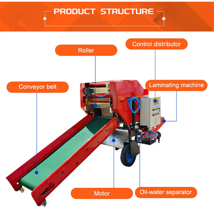 Silage Baler Machine - Pressa per Insilato di Erba in