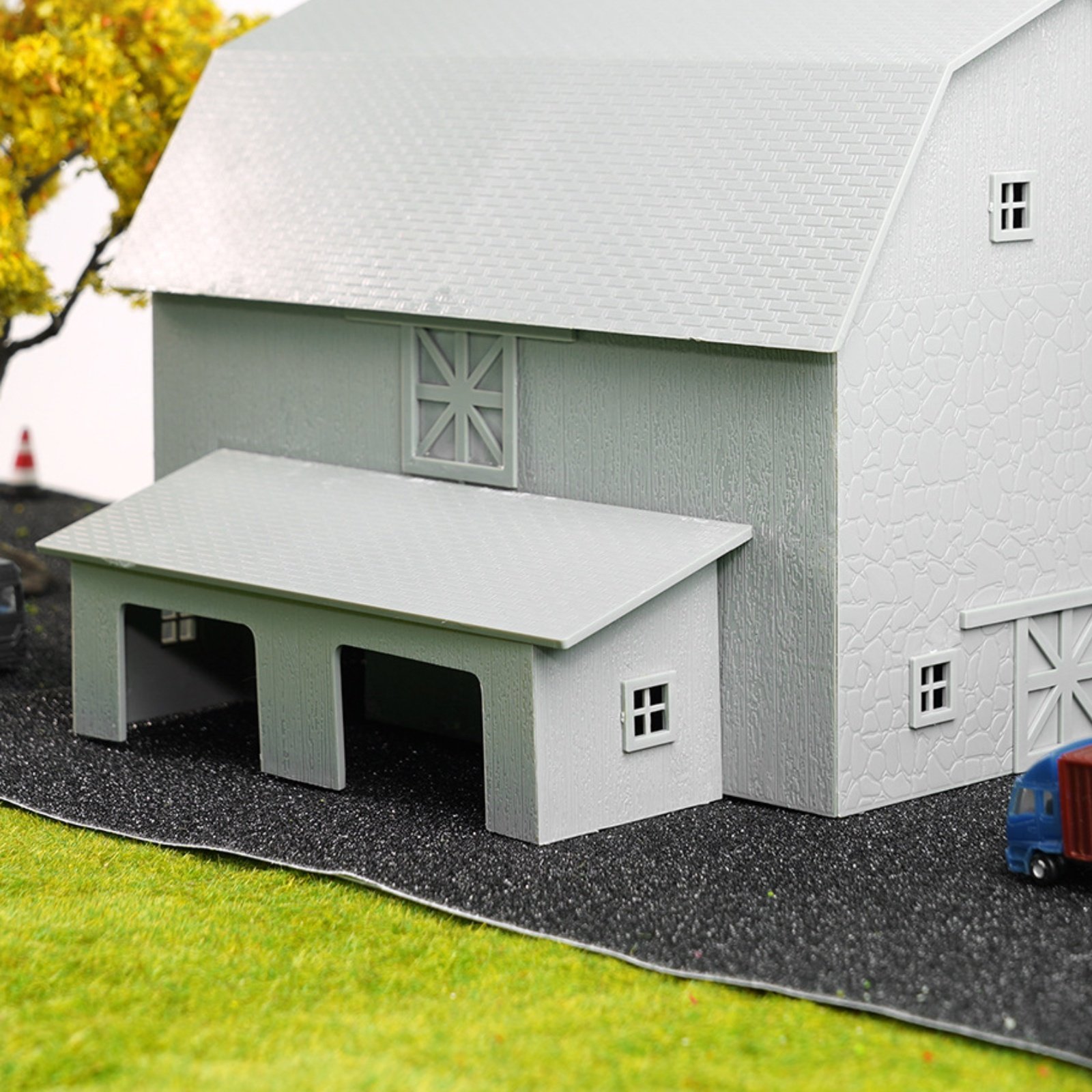 Farming & Agriculture Word Stacks - Modello di Fienile Agricolo 1:87, Dipingibile,