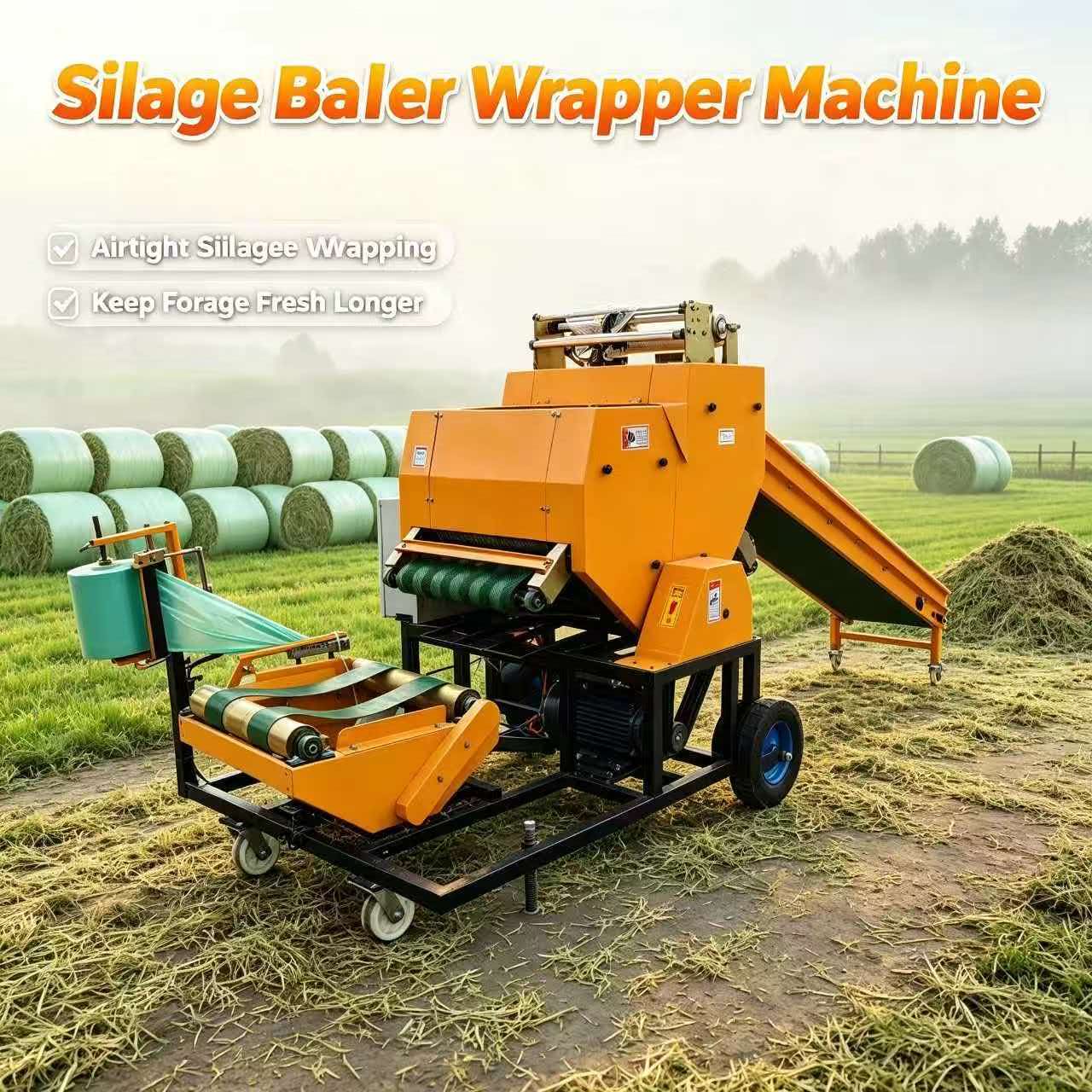 Silage Baler Machine - Macchina Imballatrice e Avvolgitrice per Insilato,