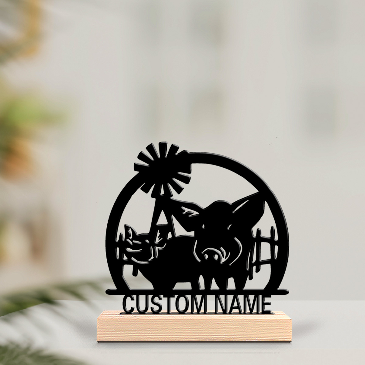 1 pezzo di statua in metallo a - Farming & Agriculture Word Stacks recensione e prezzo